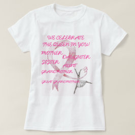 SAMLING FÖR ROSA PRINSESSOR Damer T Shirt