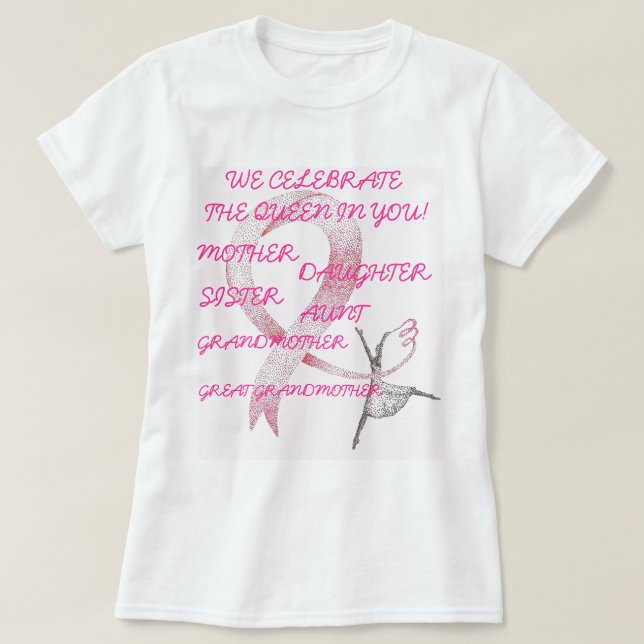 SAMLING FÖR ROSA PRINSESSOR Damer T Shirt (Design framsida)