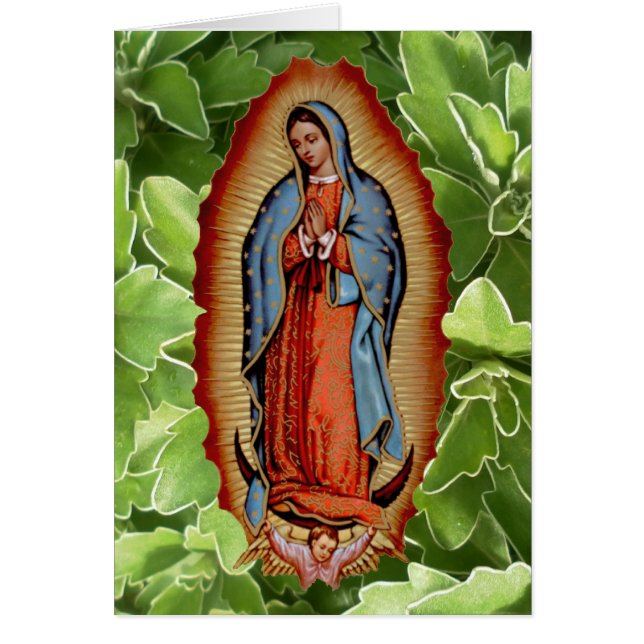 SAMLING FÖR VIRGEN DE GUADALUPE HÄLSNINGSKORT (Framsidan)