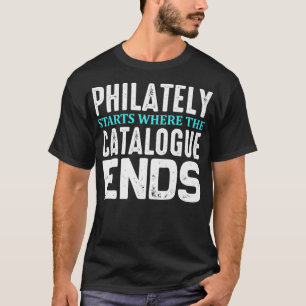 Samlingen frimärke Collector Gift Phildated Roligt T Shirt