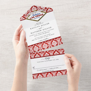 Samlingen i Glitter Damask Las Vegas Bröllop