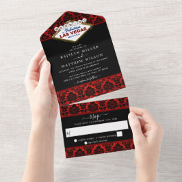 Samlingen i Glitter Damask Las Vegas Bröllop