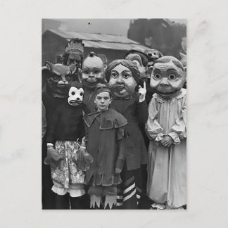 Samlingen på Halloween Vykort