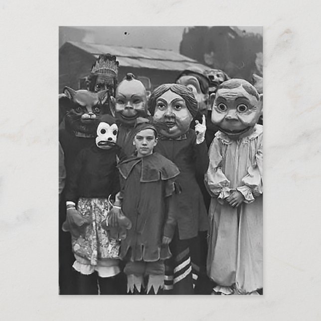 Samlingen på Halloween Vykort (Framsida)