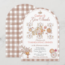 Samlings- och tackvattensfärgskrift Thanksgiving-i