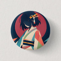 Samlingsbar knapp inspirerad av Anime 1 Crimson Mo