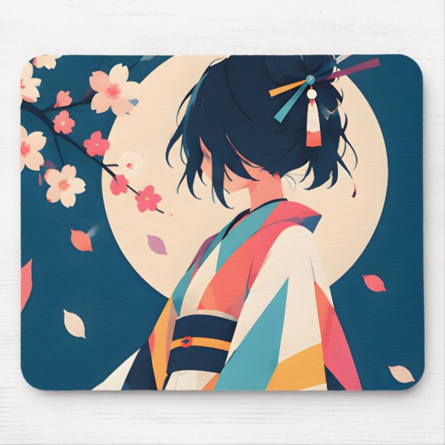 Samlingsbara Anime-inspirerad musmattor (Framsidan)