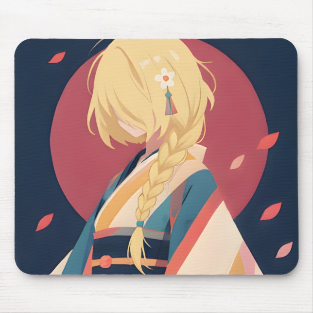 Samlingsbara Anime-inspirerad musmattor (Framsidan)
