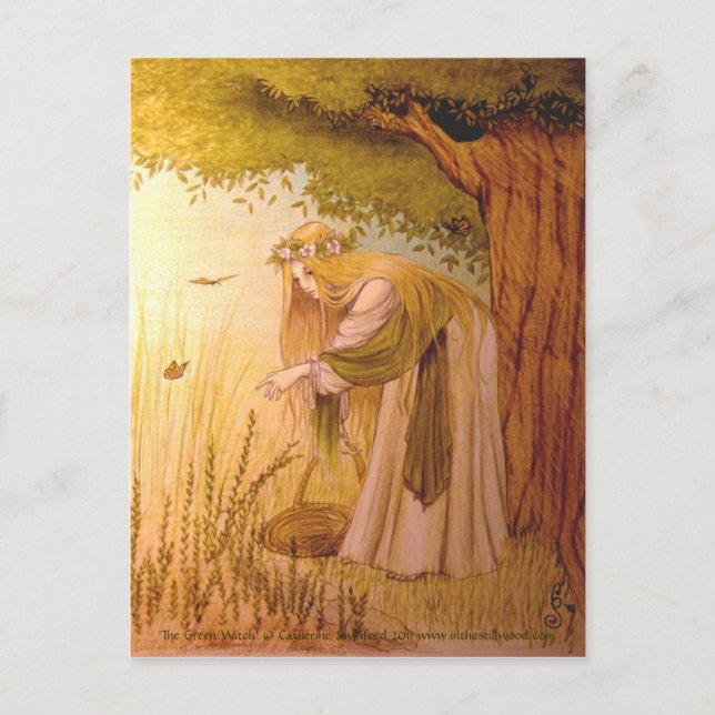 Samlingsbart vykort för Grönten WItch (Framsida)