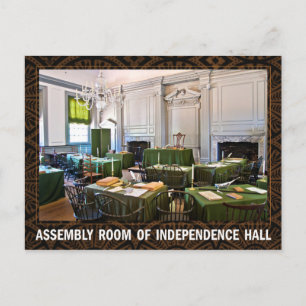 Samlingsrummet i Independence Hall Vykort