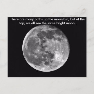 Samma Bright Måne Vykort