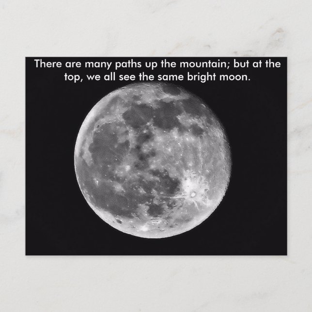 Samma Bright Måne Vykort (Framsida)