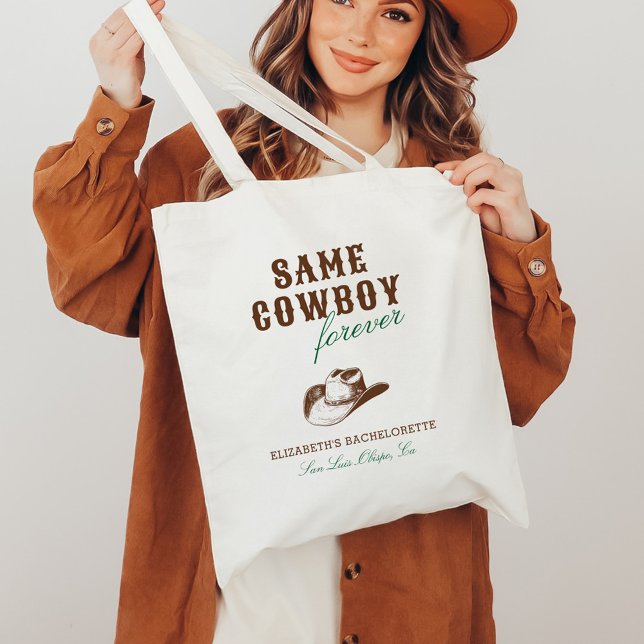 Samma Cowboy Forever Bachelorette Helg Tygkasse (Skapare uppladdad)