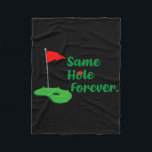 Samma Hål Forever Golf Bachelor Party Bachelorette Fleecefilt<br><div class="desc">Samma Hål Forever Golf Bachelor Party Bachelorette Groom Manar</div>