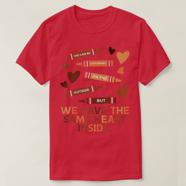 Samma hjärtsvarta historik, månaden African Americ T Shirt (Design framsida)