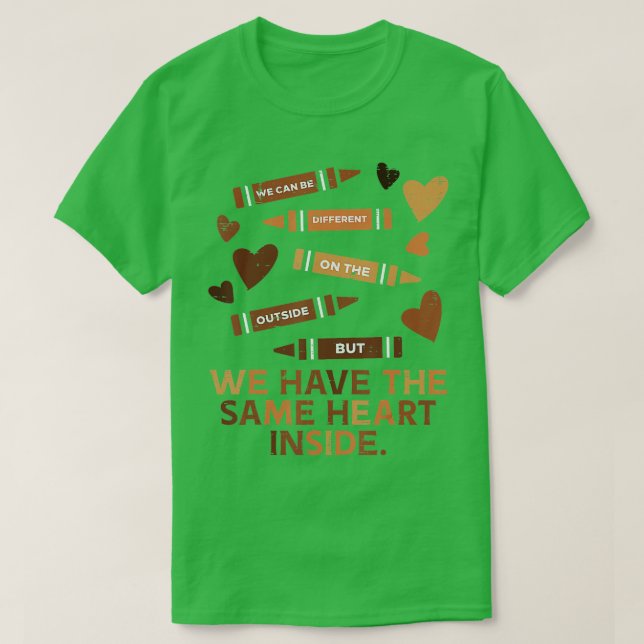 Samma hjärtsvarta historik, månaden African Americ T Shirt (Design framsida)