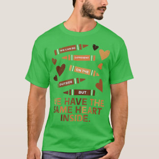 Samma hjärtsvarta historik, månaden African Americ T Shirt