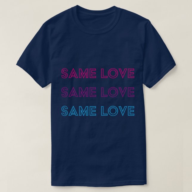 Samma Kärlek Flagga Bisexual Bisexuality Homo T Shirt (Design framsida)