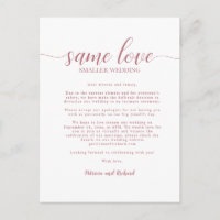 Samma kärlek mindre bröllop Rose Gold