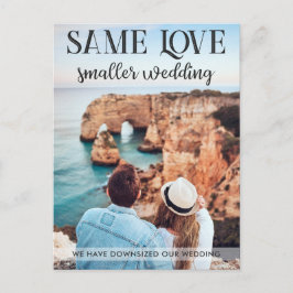 Samma kärlek mindre, enkla, enkla foto av mindre b vykort