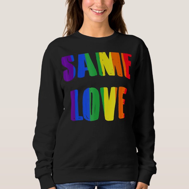 Samma Kärlek Rainbow Women's V Nacke Gay pride T Shirt (Framsida)