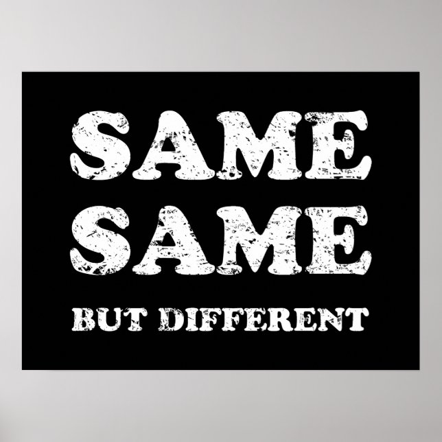 SAMMA MEN OLIKA POSTER (Framsidan)