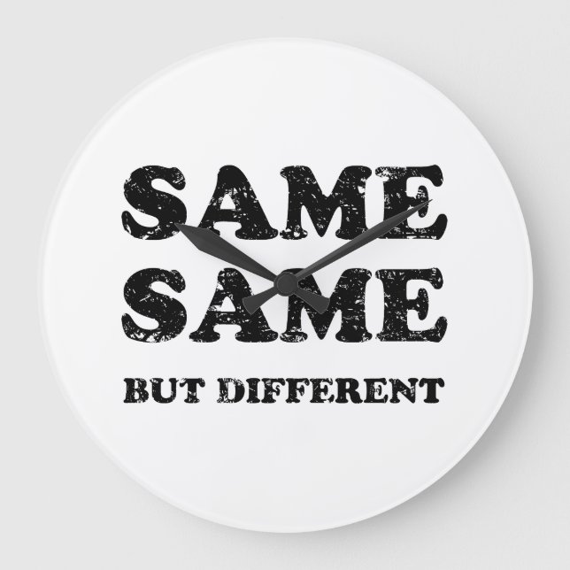 SAMMA, MEN OLIKA STOR KLOCKA (Framsida)