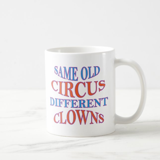 SAMMA OLIKA CLOWNER FÖR GAMMAL CIRKUS KAFFEMUGG (Höger)