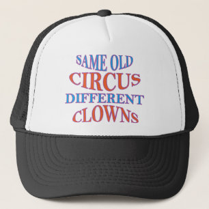 SAMMA OLIKA CLOWNER FÖR GAMMAL CIRKUS TRUCKERKEPS
