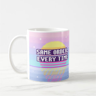 Samma ordning, varje gång Neurodivergent Pixel-mug Kaffemugg