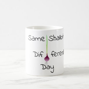 Samma schallot, olika dagar, kaffe Mugg