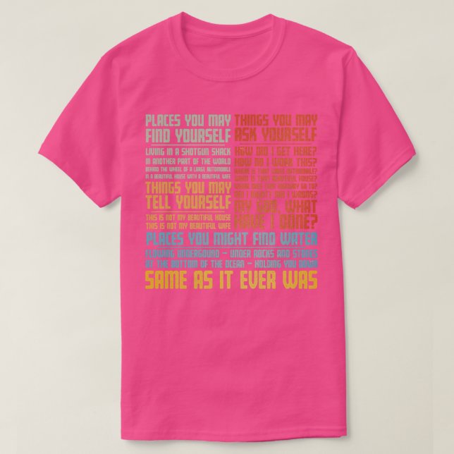 Samma som någonsin t shirt (Design framsida)