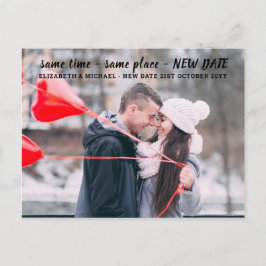 Samma ställe NY DATE BUDGET Photo Bröllop Vykort