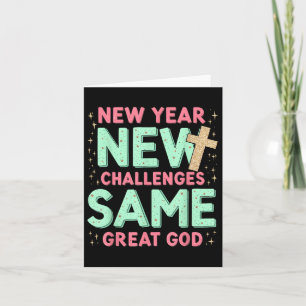 Samma store Gud Jesus Nytt år Nya utmaningar  Kort