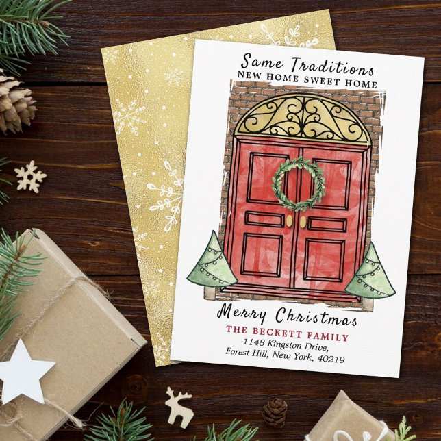 Samma traditioner - ny jul i hemmet julkort (Skapare uppladdad)