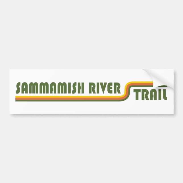 Sammamish River Trail Washington Bildekal (Framsidan)