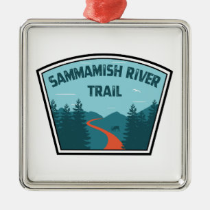 Sammamish River Trail Washington Julgransprydnad Metall