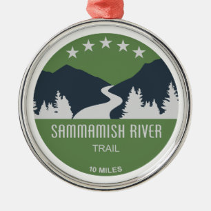 Sammamish River Trail Washington Julgransprydnad Metall