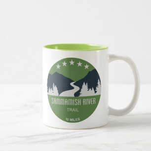 Sammamish River Trail Washington Två-Tonad Mugg