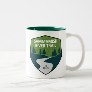 Sammamish River Trail Washington Två-Tonad Mugg