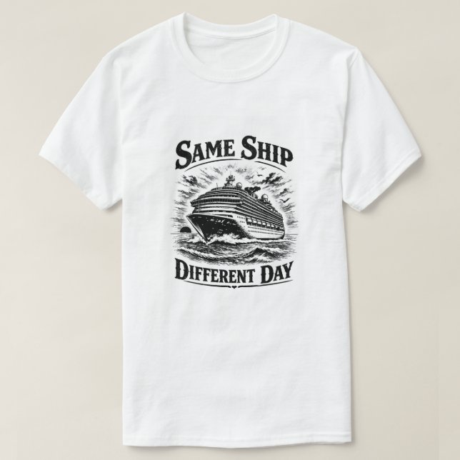 Samman Fartyg Olika Dag T-shirt (Design framsida)