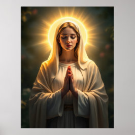 Sämmande uppriktighet: Virgin Mary Prayer Poster