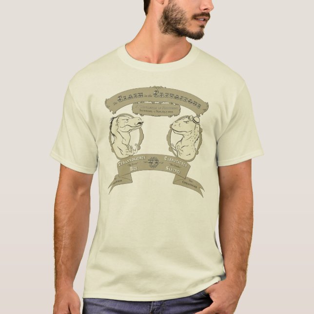 Sammandrabbning i det Cretaceous Tee Shirt (Framsida)