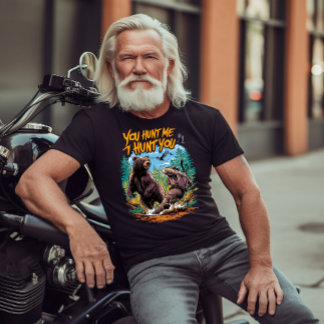 Sammandrabbningar i skogen-björnjakt humoristisk t shirt
