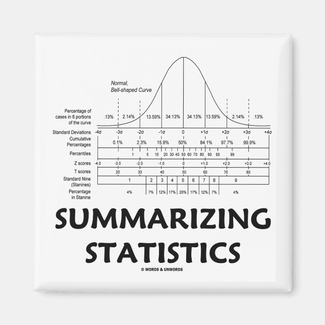 Sammanfatta statistik magnet (Framsidan)