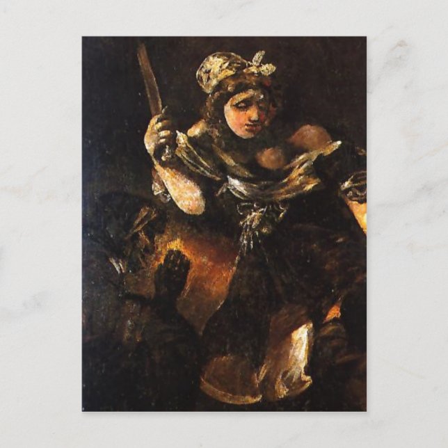 Sammanfattande beskrivning Judith y Holofernes. Pi Vykort (Framsida)