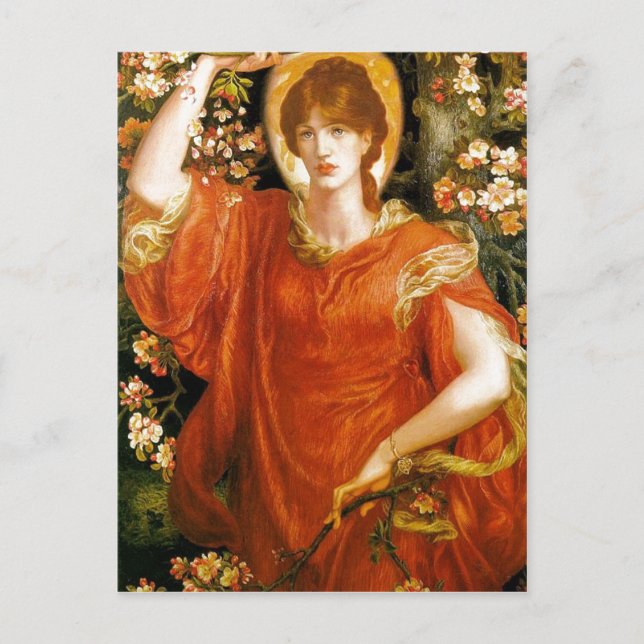 Sammanfattning Dante Gabriel Rossetti A Vision av  Vykort (Framsida)