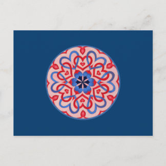 Sammanflätade hörn vykort