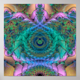 Sammanflätning (12 x 12 tum) av konsthandling Post Poster