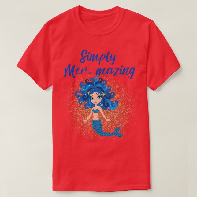 Sammanfoga Marmaid-design helt enkelt T Shirt (Design framsida)